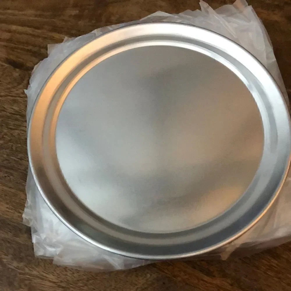 COPY 1- Restaurant-Grade Aluminum Pizza Pan, Tray, Coupe Style, 8-Inch, 6 pack